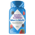 Nature's Product Gummies Men's Multi, Berry Flavors, 44 Gummies. Supports energy metabolism, muscle & immune health. 10% More Vitamin A, C & E.