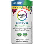 Rainbow Light Men's One+ Multivitamin, 150 vegetarian caplets for a 150-day supply.