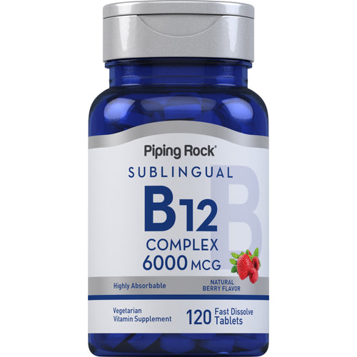 Methylcobalamin B-12 Complex (Sublingual), 6000 mcg, 120 Fast Dissolve Tablets