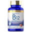 Carlyle Sublingual B-12 6000mcg, 120 fast dissolve tablets with natural berry flavor, gluten free product.