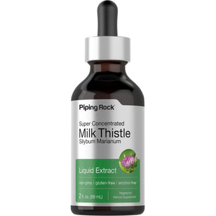 Milk Thistle Seed Liquid Extract Alcohol Free, 2 fl oz (59 mL) Dropper Bottle