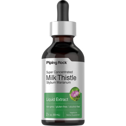 Milk Thistle Seed Liquid Extract Alcohol Free, 2 fl oz (59 mL) Dropper Bottle