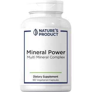 Mineral Power Multi Mineral Complex Dietary Supplement with 180 vegetarian capsules.