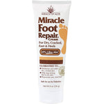 Miracle Foot Repair Cream 8 oz for dry, cracked feet and heels with 60% Ultra Aloe, safe for diabetics.