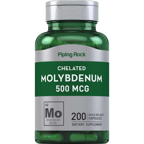 Molybdenum, 500 mcg, 200 Quick Release Capsules