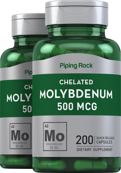 Molybdenum, 500 mcg, 200 Quick Release Capsules, 2  Bottles