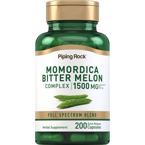 Momordica Bitter Melon, 1500 mg (per serving), 200 Quick Release Capsules