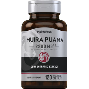 Muira Puama, 2200 mg (per serving), 120 Quick Release Capsules