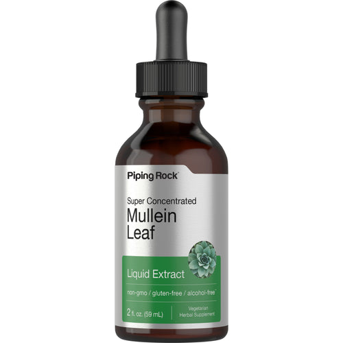 Mullein Leaf Liquid Extract Alcohol Free, 2 fl oz (59 mL) Dropper Bottle