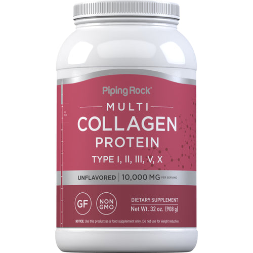 Multi Collagen Protein Powder, 10,000 mg (per serving), 32 oz (908 g) Bottle