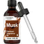 Horbäach Essentials Musk Premium Fragrance Oil 118 mL bottle with a glass dropper, 4 FL OZ capacity.