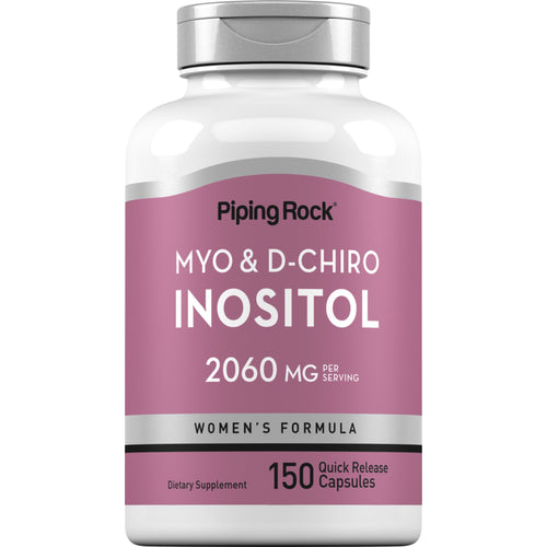 Myo & D-Chiro Inositol for Women, 2060 mg (per serving), 150 Quick Release Capsules