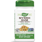 Nature's Way Myrrh Gum Tree Resin, 100 Vegan Capsules, 1,100 mg per serving. Dietary Supplement.