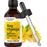 Horbaach Nag Champa Premium Fragrance Oil, 118 mL (4 FL. OZ.) bottle includes a dropper.