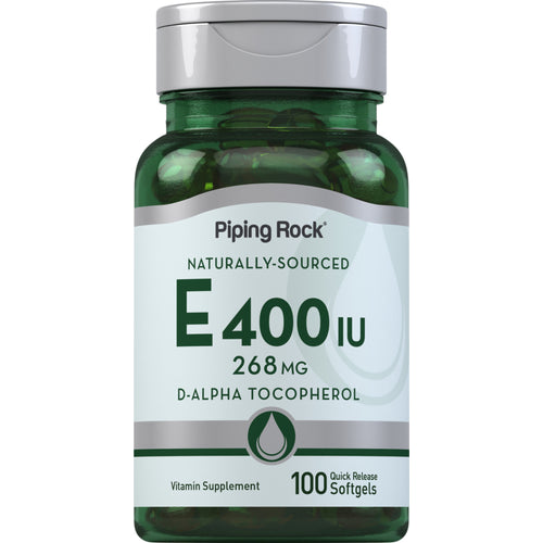 Natural Vitamin E, 400 IU, 100 Quick Release Softgels