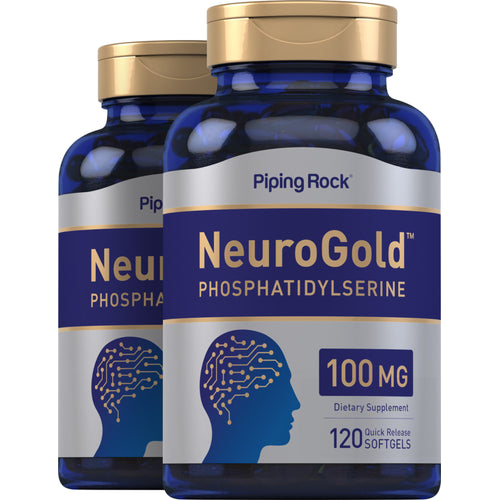 NeuroGold Phosphatidylserine, 100 mg, 120 Quick Release Softgels, 2  Bottles