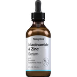 Niacinamide and Zinc Serum with Premium Hyaluronic Acid, 2 FL. OZ. (59 mL), and N/Z icon displayed.