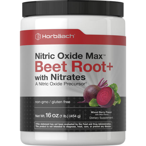 Nitric Oxide Max Beet Root (Mixed Berry), 16 oz (454 g) Bottle