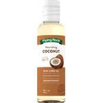 Bottle of Nourishing Coconut Unscented Base Oil, Skin Care Oil, 4 FL. OZ. (118 mL).