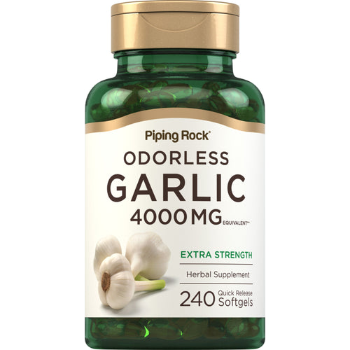 Odorless Garlic, 4000 mg, 240 Quick Release Softgels