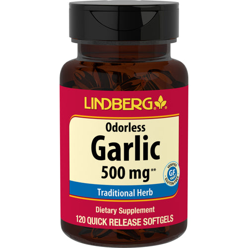 Odorless Garlic, 500 mg, 120 Quick Release Softgels