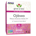 Ojibwa Native American Herbal Tea box with 24 tea bags, 1.5 oz. Non-GMO, Caffeine Free, and Kosher certified.