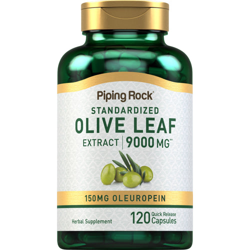 Olive Leaf Extract, 9000 mg, 120 Quick Release Capsules