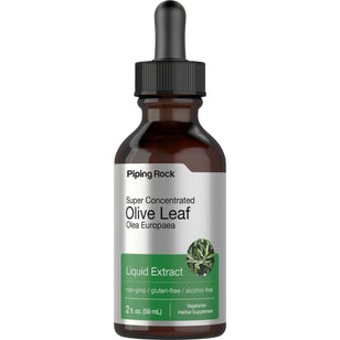 Olive Leaf Liquid Extract Alcohol Free, 2 fl oz (59 mL) Dropper Bottle