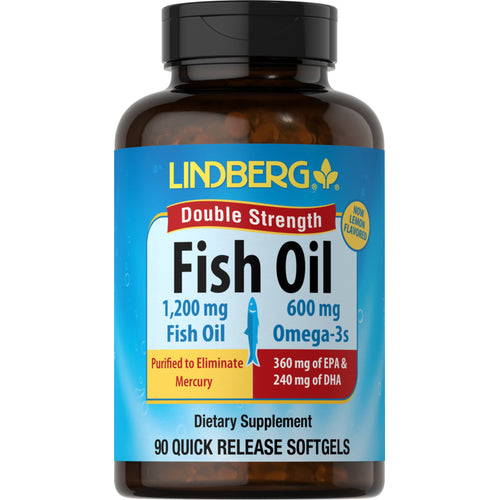Omega-3 Fish Oil (Double Strength), 1200 mg, 90 Softgels