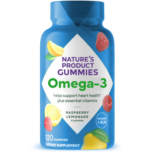 Omega-3 Gummies (Raspberry Lemonade), 120 Gummies