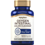 Oxygen Intestinal Colon Cleanser bottle containing 100 capsules with Oxy-Tone, designed for quick release.