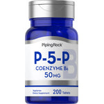 P-5-P Coenzyme B6 50 MG is a vegetarian dietary supplement containing 200 tablets.