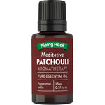 Bottle of Meditative Patchouli Aromatherapy Pure Essential Oil, 15 mL (0.51 fl. oz.).