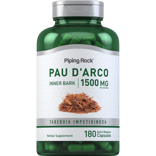 Pau d'Arco Inner Bark, 1500 mg (per serving), 180 Quick Release Capsules