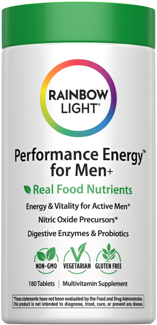 Performance Energy Multi For Men + Real Food Nutrients, 180 Vegetarian Caplets