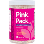 Pink Pack Multi-Vitamin & Mineral Packets for Women, 30 packets, 240 pills, 8 pills per packet, Dietary Supplement.