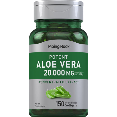 Potent Aloe Vera, 20,000 mg (per serving), 150 Quick Release Softgels