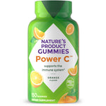 Nature's Product Gummies Power C, Orange Flavor, 282 mg per serving. Contains 150 gummies. Supports the immune system.