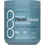 NEOCELL Micronized PowerCreatine Monohydrate powder, 500g (1.1 lb), 100 servings, 5G, unflavored.