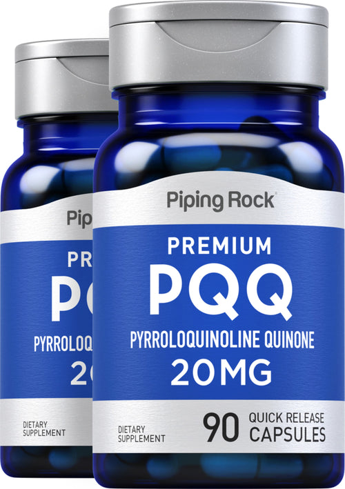 PQQ Pyrroloquinoline Quinone, 20 mg, 90 Quick Release Capsules, 2  Bottles