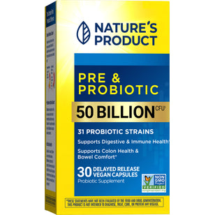 Pre & Probiotic 50 Billion, 30 Delayed Release Vegan Caps