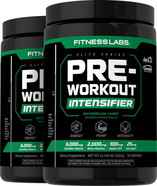 Pre-Workout Intensifier (Watermelon Candy), 11.746 oz (333 g) Bottle, 2  Bottles