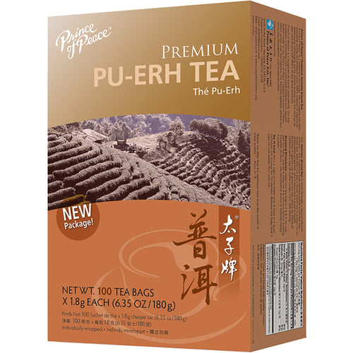 Premium Black PU-ERH Tea, 100 Tea Bags