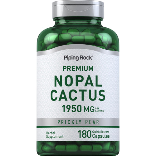 Prickly Pear Nopal Cactus (Opuntia ficus-indica), 1950 mg (per serving), 180 Quick Release Capsules