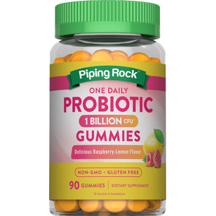 Probiotic 1 Billion (Delicious Raspberry-Lemon), 90 Gummies