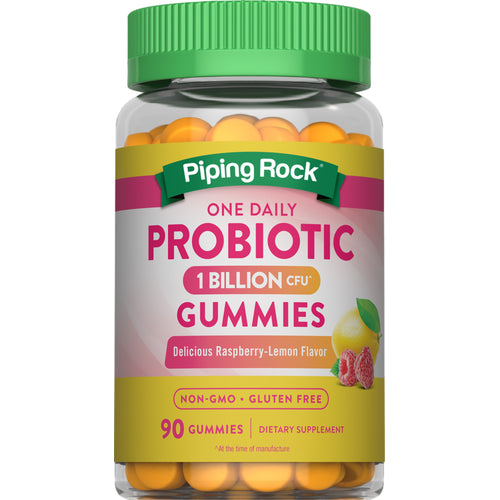 Probiotic 1 Billion (Delicious Raspberry-Lemon), 90 Gummies