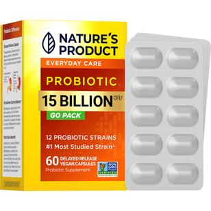 Probiotic 15 Billion CFU GO PACK, 60 Delayed Release Vegan Caps