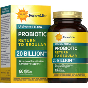 Probiotic 20 Billion Return to Regular, 60 Vegan Capsules