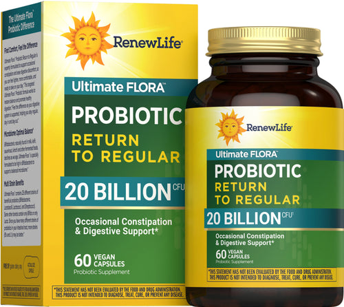 Probiotic 20 Billion Return to Regular, 60 Vegan Capsules
