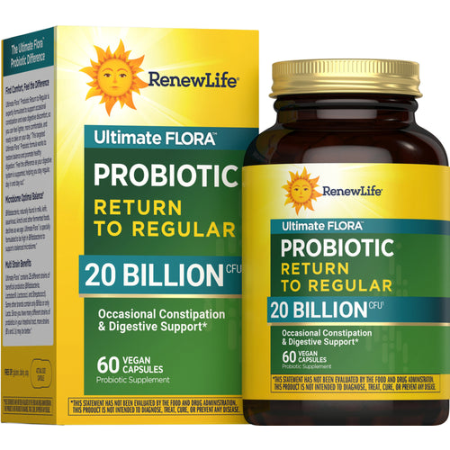 Probiotic 20 Billion Return to Regular, 60 Vegan Capsules